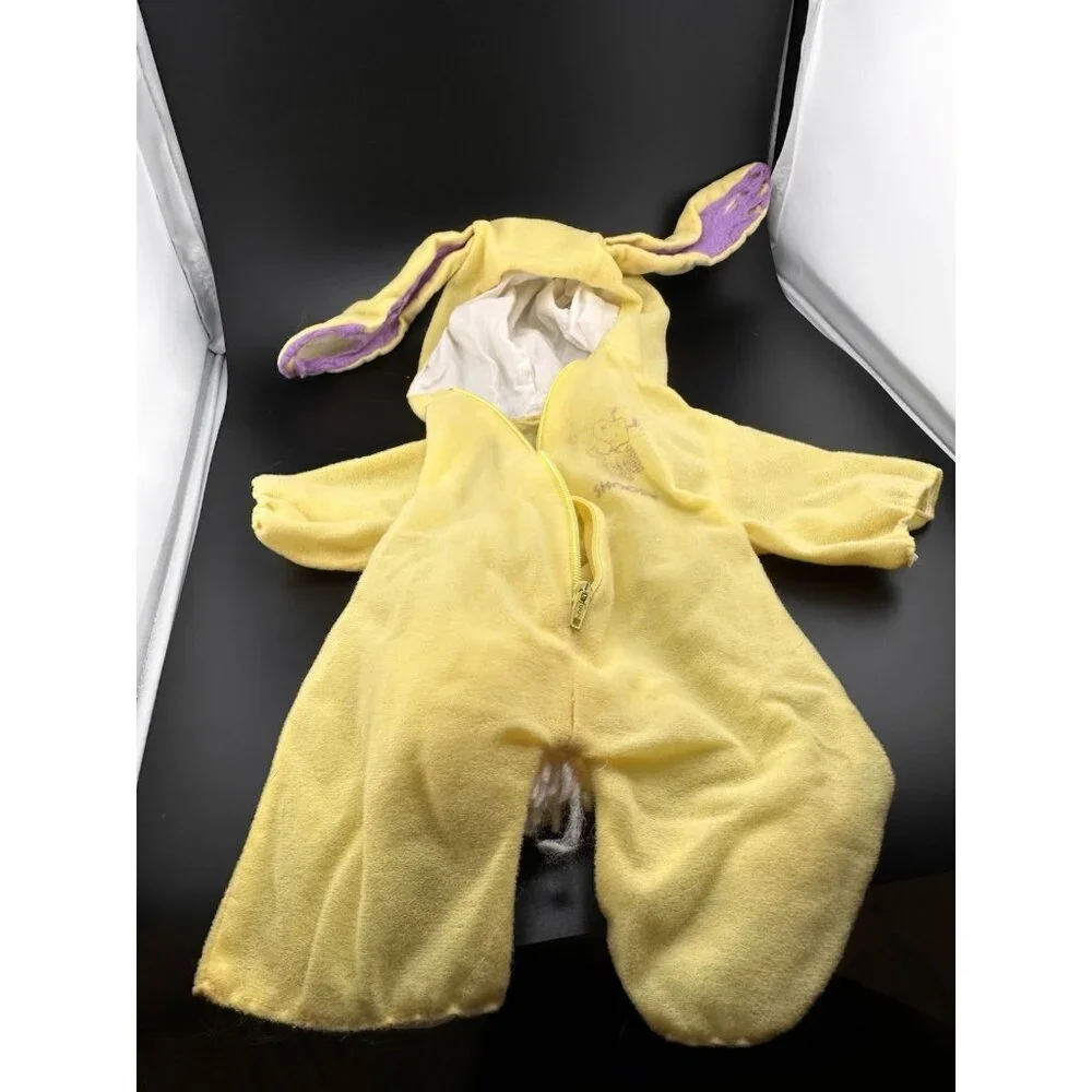 VTG Snoopy Peanuts Wardrobe Bunny Rabbit Yellow One Piece Outfit - LRG Doll READ